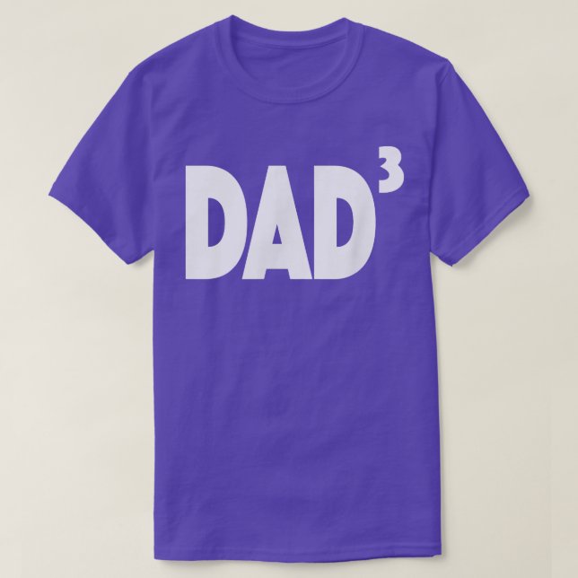 Camiseta Pai 3 Pai 3 vezes Pai 3 (Frente do Design)