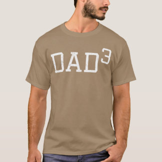 Camiseta Pai 3 Roupa de Pai Engraçado Presente do Papai de