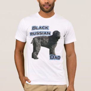 Camiseta Pai 4 Terrier russo preto
