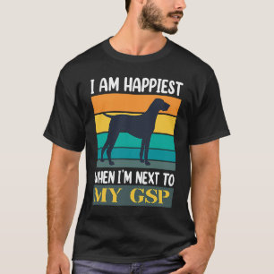 Camiseta Pai 6 do modelo alemão de pointer SPG