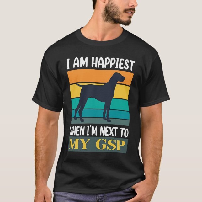 Camiseta Pai 6 do modelo alemão de pointer SPG (Frente)