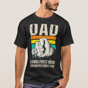 Camiseta Pai A Filha é o primeiro amor, o primeiro herói do