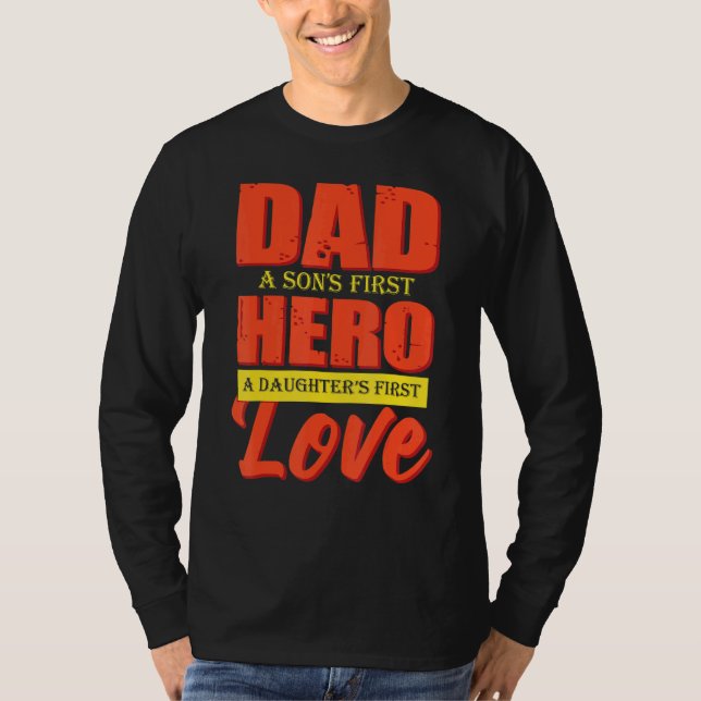 Camiseta Pai A Filhos 1rua Hero A Filhas 1 rua Amor Pais D (Frente)