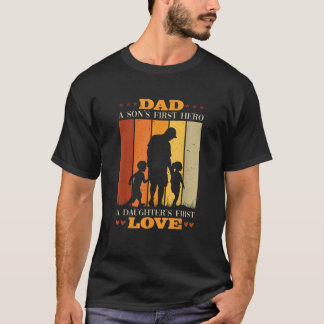 Camiseta Pai A Filhos Primeiro Herdam Uma Filha Primeiro Am