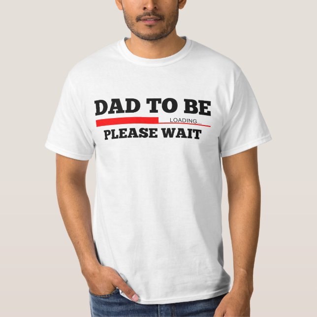 Camiseta Pai a ser carga do bebê (Frente)