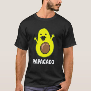 Camiseta Pai Abacate Engraçado Vegano Guacamole Abacate Pap