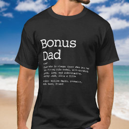 Camiseta Pai Adicional Padrasto Definição Moderno