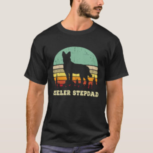 Camiseta Pai adotivo Red Blue Heeler Cão de Gado Australia