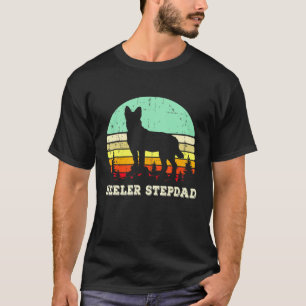 Camiseta Pai adotivo Red Blue Heeler Cão de Gado Australian