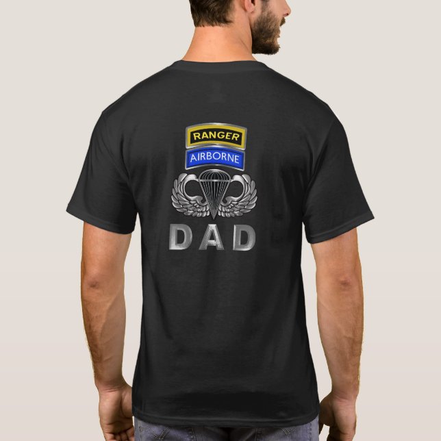 Camiseta Pai Aerotransportado Ranger (Verso)