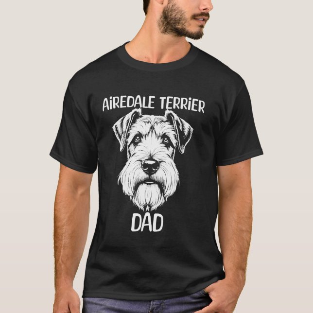 Camiseta Pai Airedale Terrier (Frente)