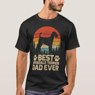 Camiseta Pai Airedale Terrier Melhor Da Vintage Da Mens