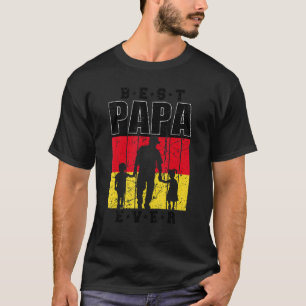 Camiseta Pai Alemão De 2 Dias de os pais Vintage Alemanha B