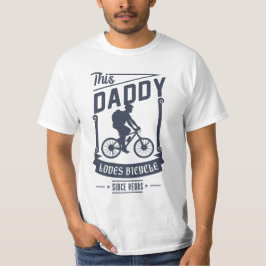 Camiseta Pai ama Bicicleta para presente de Dia de os pais