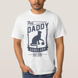 Camiseta Pai ama Cat para presente de Dia de os pais