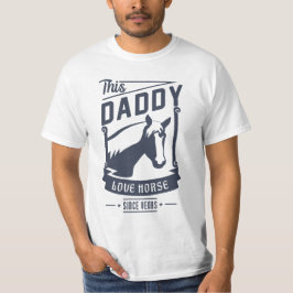 Camiseta Pai ama Cavalo por presente de Dia de os pais