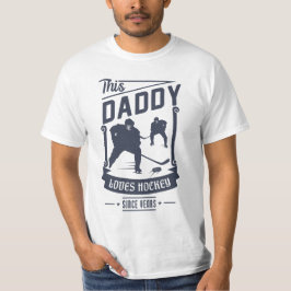 Camiseta Pai ama hóquei por presente de Dia de os pais