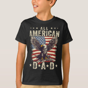 Camiseta Pai Americano Águia 4 De Julho De Homens Dias de o