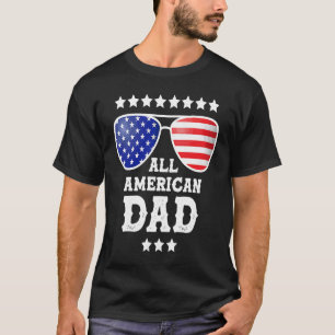 Camiseta Pai Americano All-American 4 de julho Pai