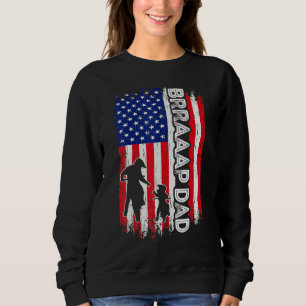 Camiseta Pai Americano Bandeira Dirt Bike Motocross Fath