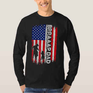 Camiseta Pai Americano Bandeira Dirt Bike Motocross Fath
