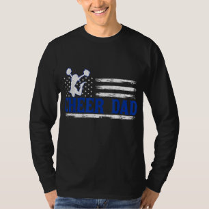 Camiseta Pai Americano de Sinalizador Cheer para Homens Eng
