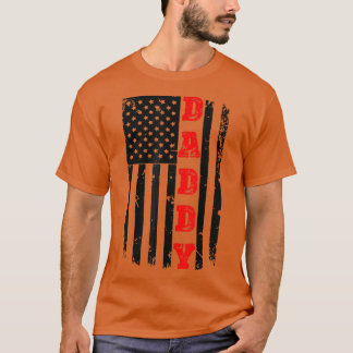 Camiseta Pai Americano Patriótico Dia Pai T Pai