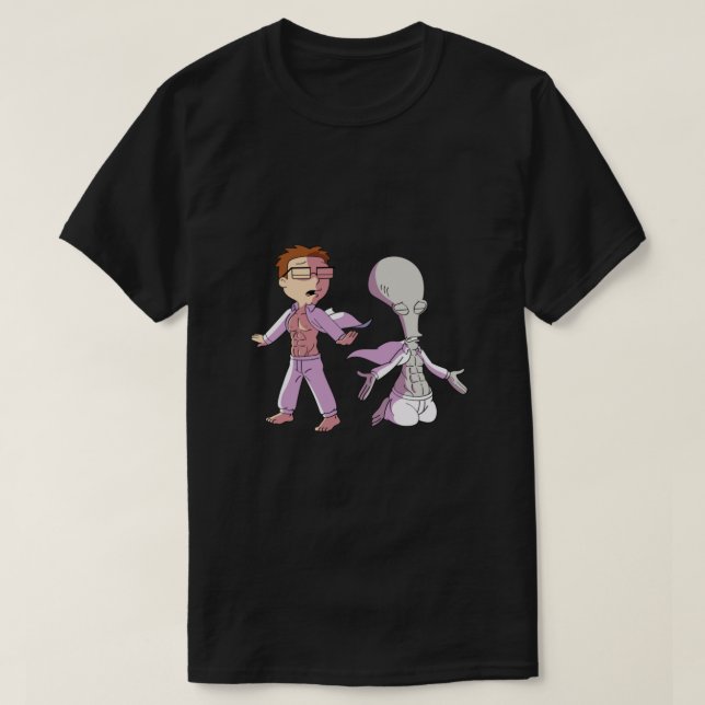 Camiseta Pai Americano Roger E Steve Classic (Frente do Design)