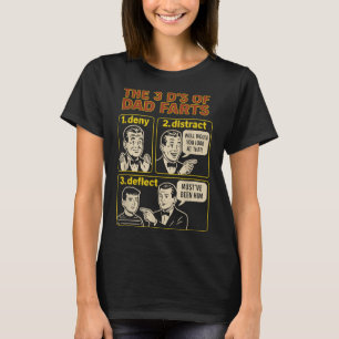 Camiseta Pai Antigo Flato Divertido Dia dos Pais Humor de P