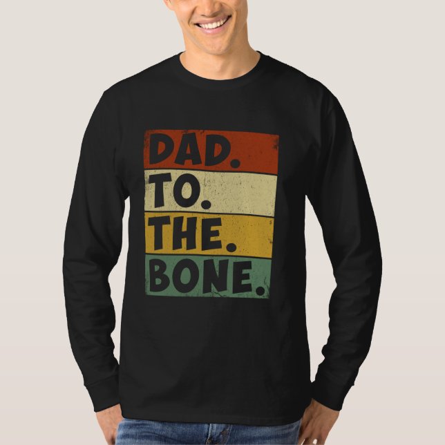 Camiseta Pai Ao Tee Bone Engraçado Presente Para Dia de os  (Frente)