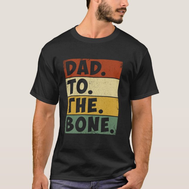 Camiseta Pai Ao Tee Bone Engraçado Presente Para Dia de os  (Frente)