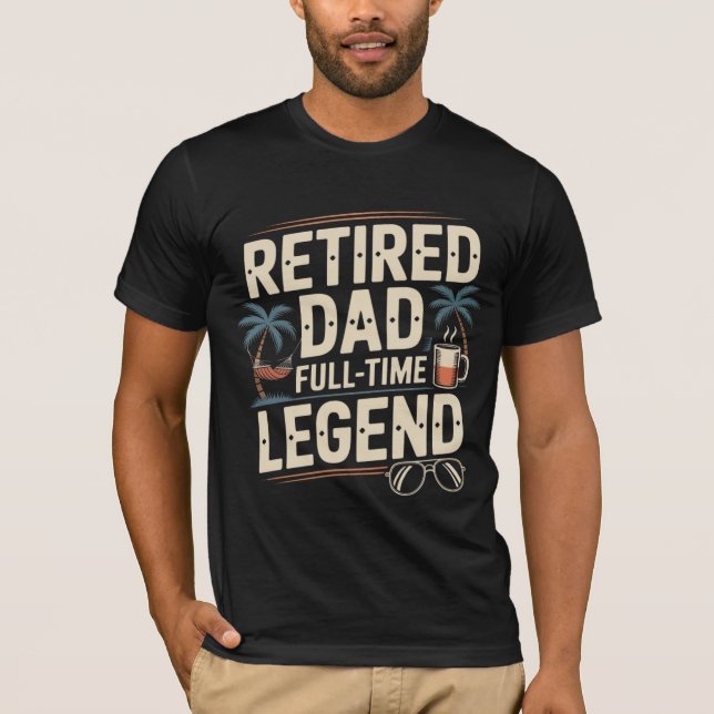 Camiseta Pai aposentado - Legenda de tempo de Cheio | Refor (Frente)