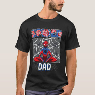 Camiseta Pai Aranha Tema Aranha Festa de Aniversário Famíli