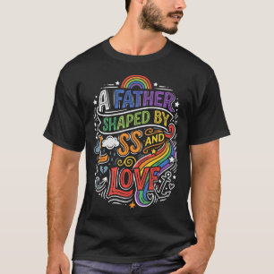 Camiseta Pai Arco-íris Papai Nascimento Papá Pais
