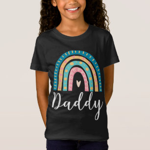 Camiseta Pai Arco-Íris Presente Para Homens Pai Família Cor