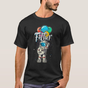 Camiseta Pai Astronauta Engraçado No Espaço