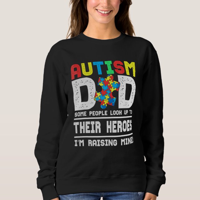 Camiseta Pai Autismo Algumas Pessoas Olham para os Heróis d (Frente)