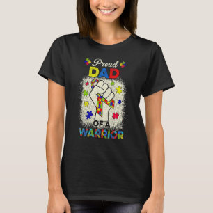 Camiseta Pai Autismo De Autenticação Do Guerreiro De Sensib