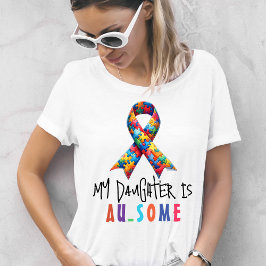 Camiseta Pai Autismo| Filha Autista
