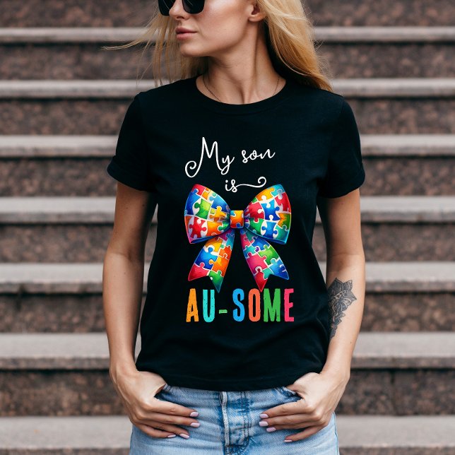 Camiseta Pai Autismo / Mãe | Filho autista (Criador carregado)