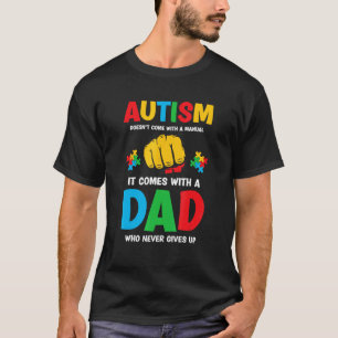 Camiseta Pai Autista Conscientização do Autismo Dia dos Pai