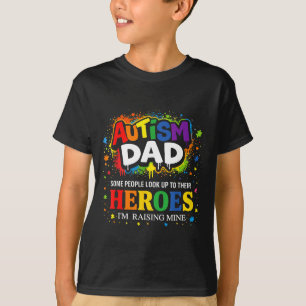 Camiseta Pai Autista Enigmas Filho Orgulhoso Herói Conscien