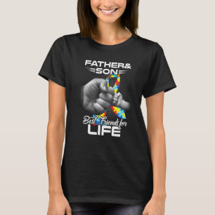 Camiseta Pai Autista Pai E Filho Melhores Amigos Para a Vid