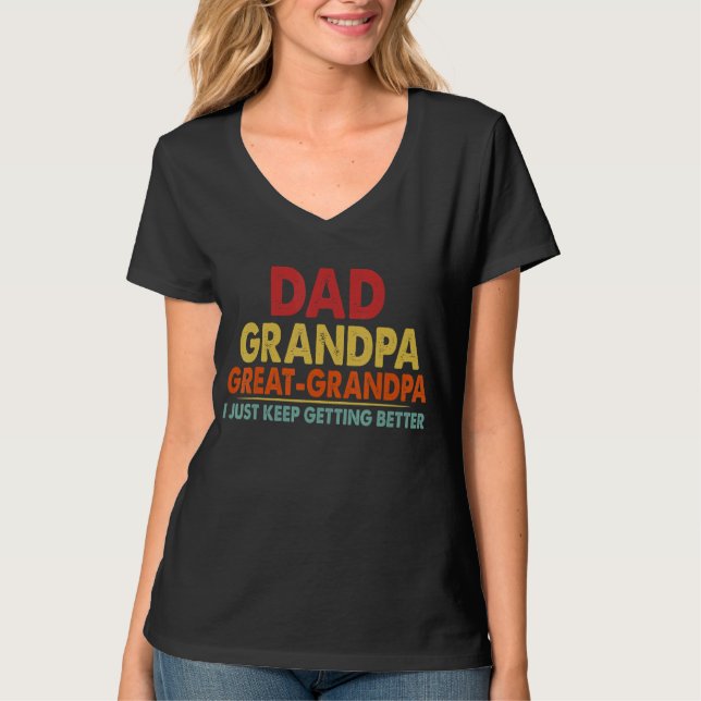 Camiseta Pai Avô Excelente Avô De Netos (Frente)
