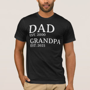 Camiseta Pai Avô Personalizado Est. Anos personalizados