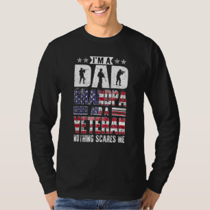 Camiseta Pai Avô Veterano Nada Ameaça Dia do Veterano
