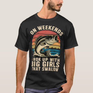 Camiseta Pai Baixo Pescando No Fim De Semana Eu Me Encontro