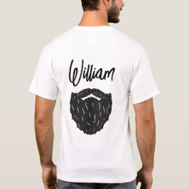 Camiseta Pai Barbudo Personalizado Noun Marido Noun Engraça