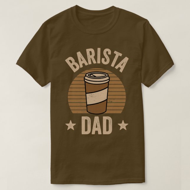 Camiseta Pai Barista Café Espresso Baristas (Frente do Design)