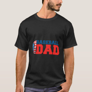 Camiseta Pai Baseball Pai American Dia de os pais Sport